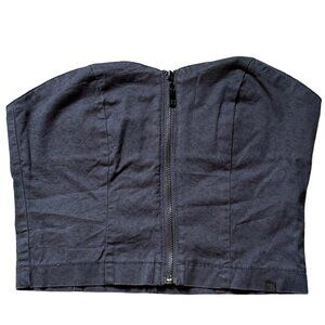 Insight Clothing Cropped Zip-up Corset Top - Size 2